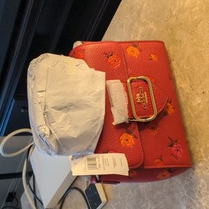 Coach Morgan Top Handle Satchel With Peony Print Handbag Purse Crossbody Bag